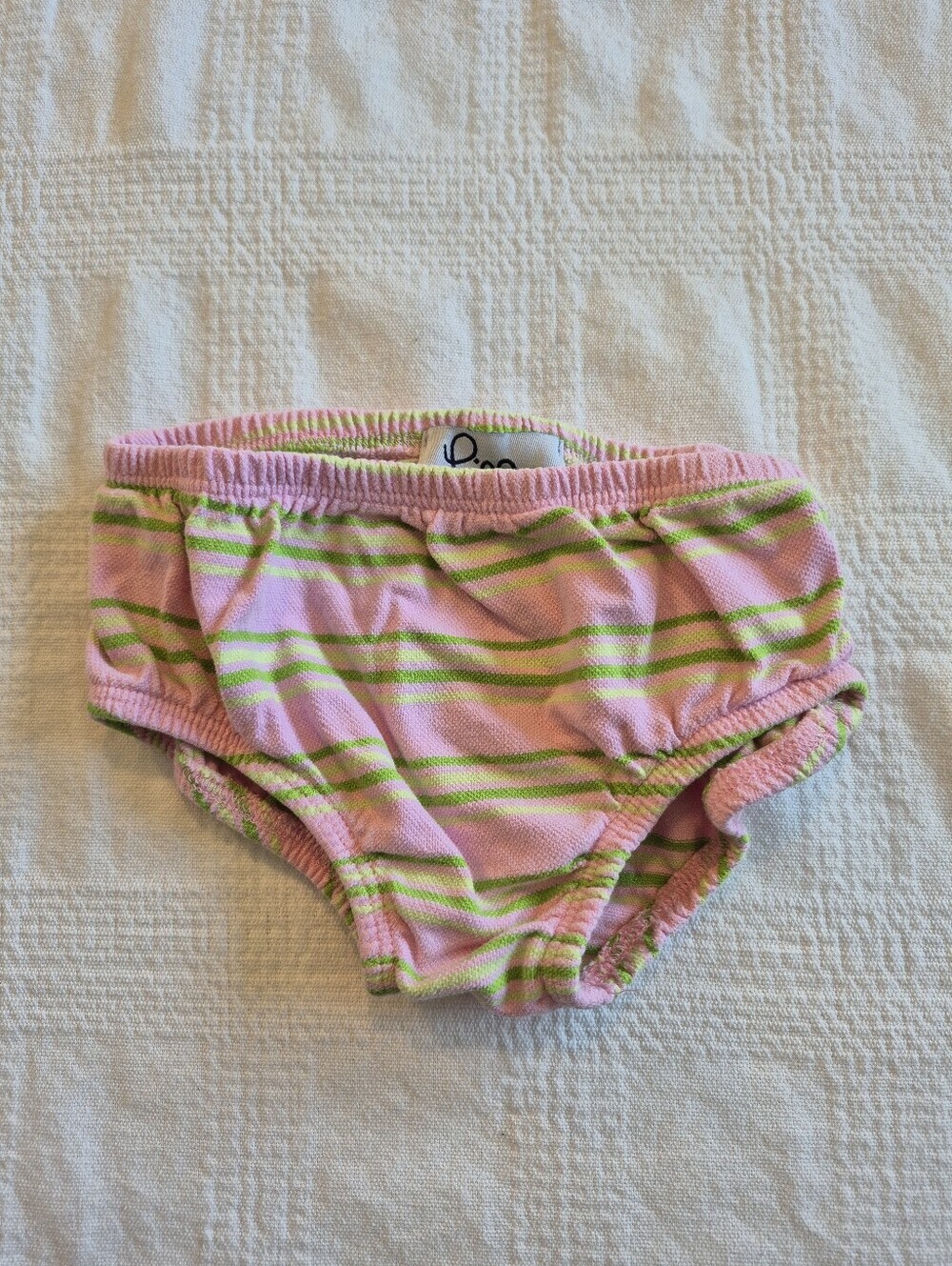 Lilly Pulitzer girls 6-12 months pink & green diaper cover GUC for fade